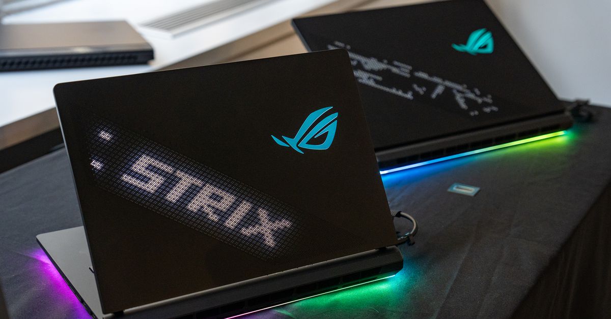 The ROG Strix Scar 16 and 18 Laptops Feature Upgradable LED Lids with Enhanced Customizable RGB Lighting Options